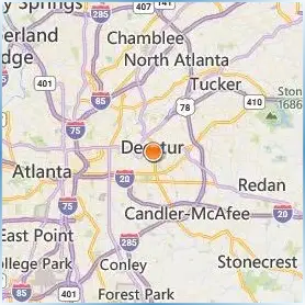 Agnes Scott College Location Map Agnes Scott College Location Map