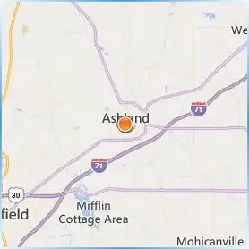 Ashland University Location Map Ashland University Location Map
