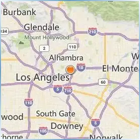 California State University Los Angeles Location Map