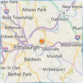 Chatham University Location Map