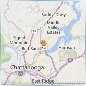 Chattanooga College Medical Dental and Technical Careers Location Map