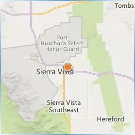 Cochise County Community College District Location Map