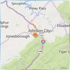 East Tennessee State University Location Map East Tennessee State University Location Map