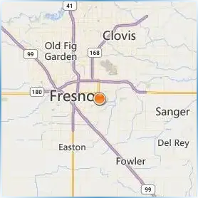 Fresno Pacific University Location Map