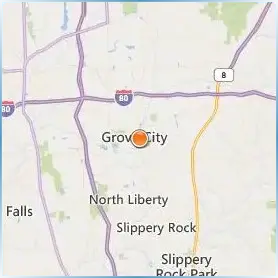 Grove City College Location Map Grove City College Location Map
