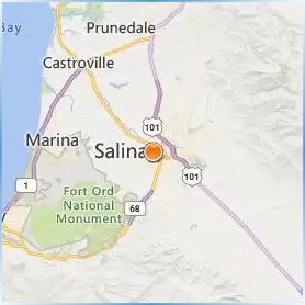 Hartnell College Location Map