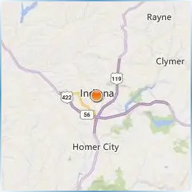 Indiana University of Pennsylvania Location Map Indiana University of Pennsylvania Location Map