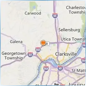 Indiana University Southeast Location Map