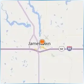 University of Jamestown Location Map University of Jamestown Location Map