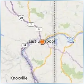 Kent State University at East Liverpool Location Map Kent State University at East Liverpool Location Map