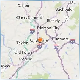 Lackawanna College Location Map