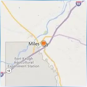 Miles Community College Location Map