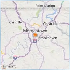 Monongalia County Technical Education Center Location Map