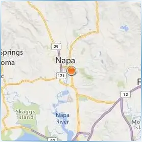 Napa Valley College Location Map