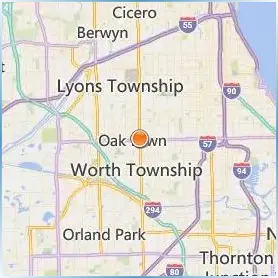 Northwestern College Oak Lawn Location Map