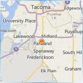 Pacific Lutheran University Location Map