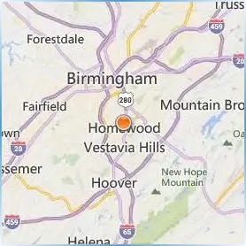 Samford University Location Map Samford University Location Map