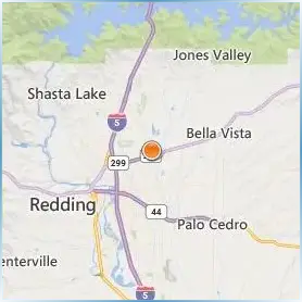Shasta College Location Map