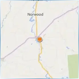 SUNY College at Potsdam Location Map