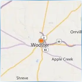 The College of Wooster Location Map The College of Wooster Location Map