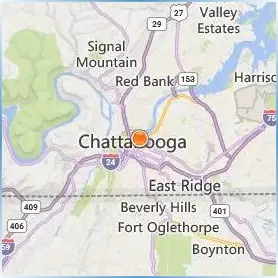 The University of Tennessee Chattanooga Location Map The University of Tennessee Chattanooga Location Map