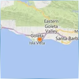 University of California Santa Barbara Location Map