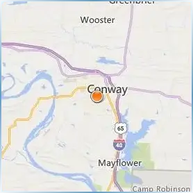 University of Central Arkansas Location Map