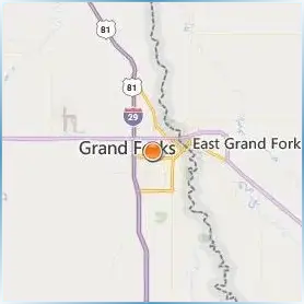 University of North Dakota Location Map University of North Dakota Location Map
